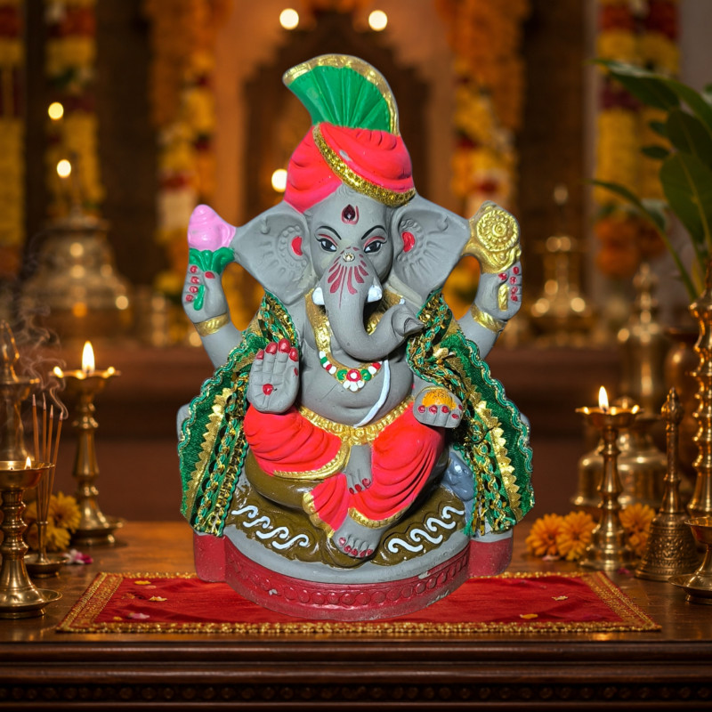 Sri Handcrafted Ganesha 9 inches