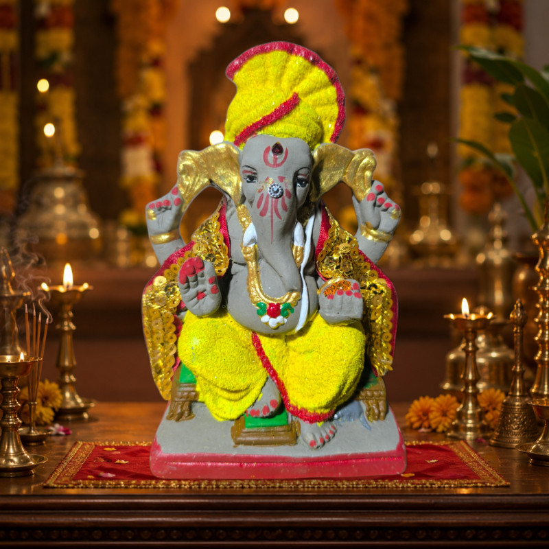 Sri Handcrafted Ganesha 6 inches