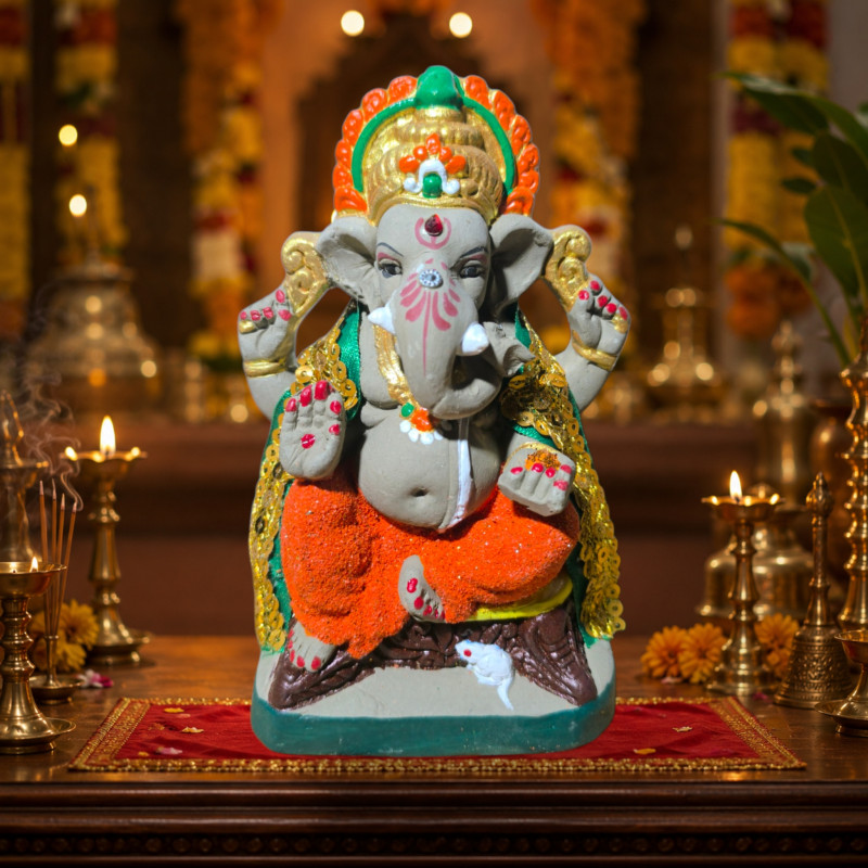 Sri Handcrafted Ganesha 6 inches