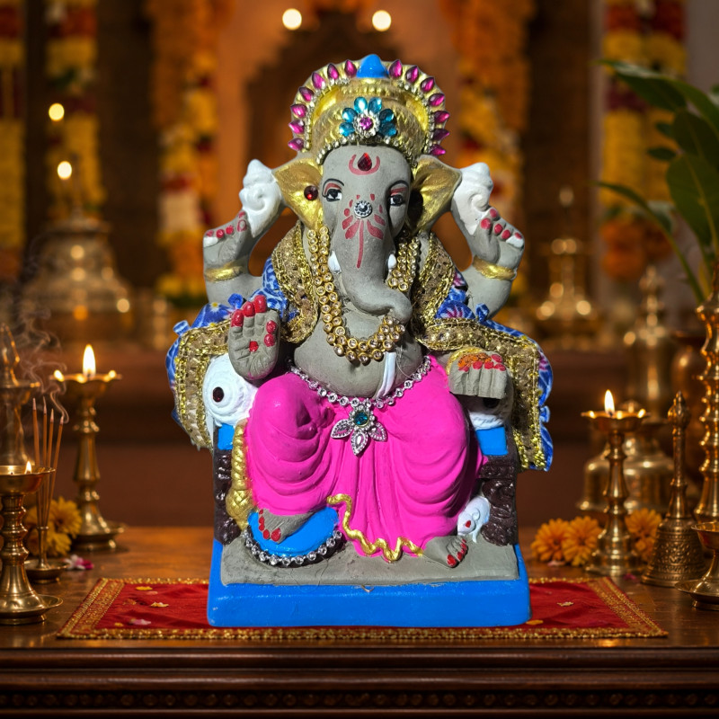 Sri Kundan Ganesha 6 inches