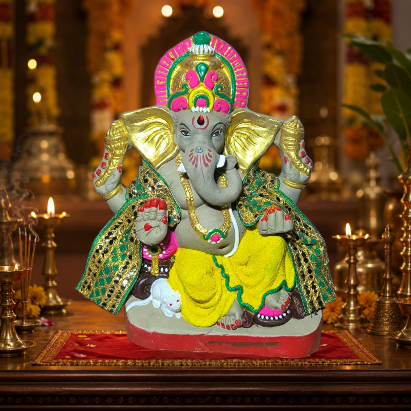 Sri Handcrafted Ganesha 9 inches